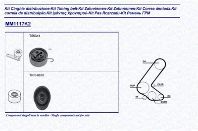 MAGNETI MARELLI 341311171102 -  Комплект ремня ГРМ